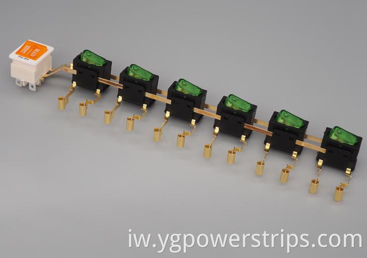 Multi Gang Integral Switch Ysr 821r 6h 4
